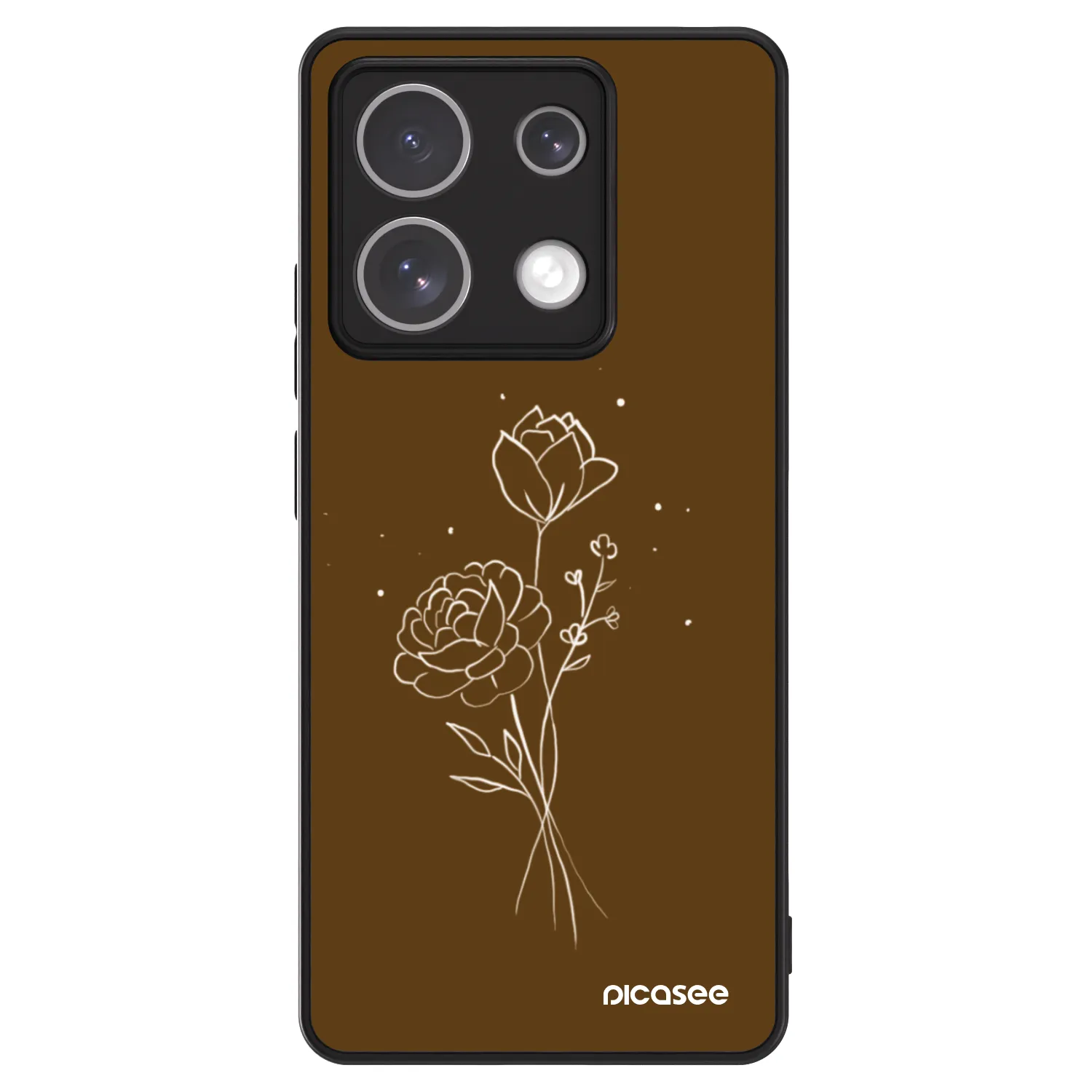 Picasee ULTIMATE CASE za Xiaomi Redmi Note 13 5G - Brown flowers