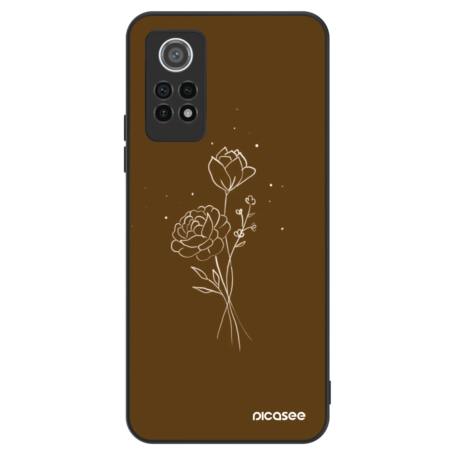 Picasee ULTIMATE CASE za Xiaomi Redmi Note 12 Pro 4G - Brown flowers