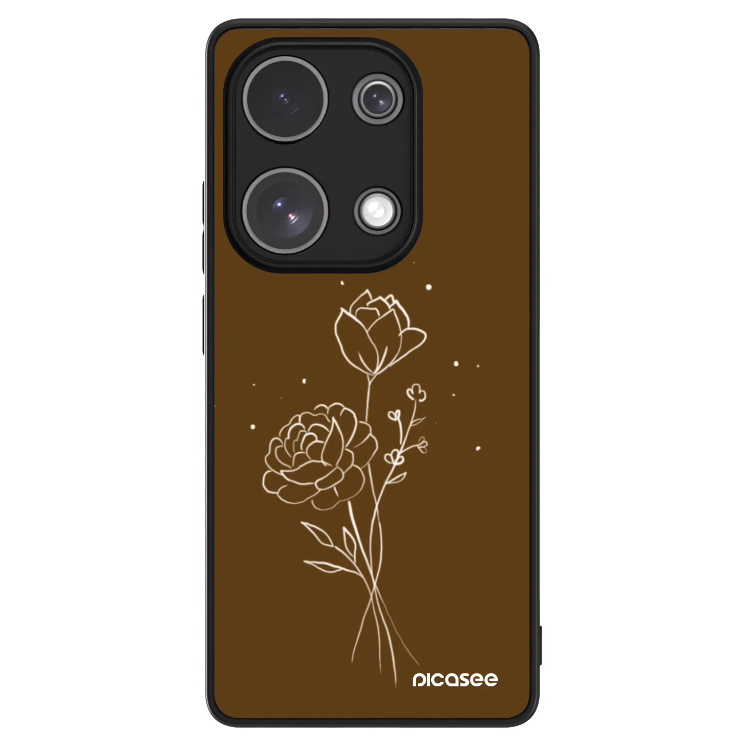Picasee ULTIMATE CASE za Xiaomi Redmi Note 13 Pro 4G - Brown flowers
