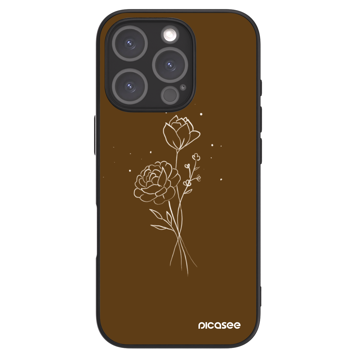 Picasee ULTIMATE CASE za Apple iPhone 16 Pro - Brown flowers
