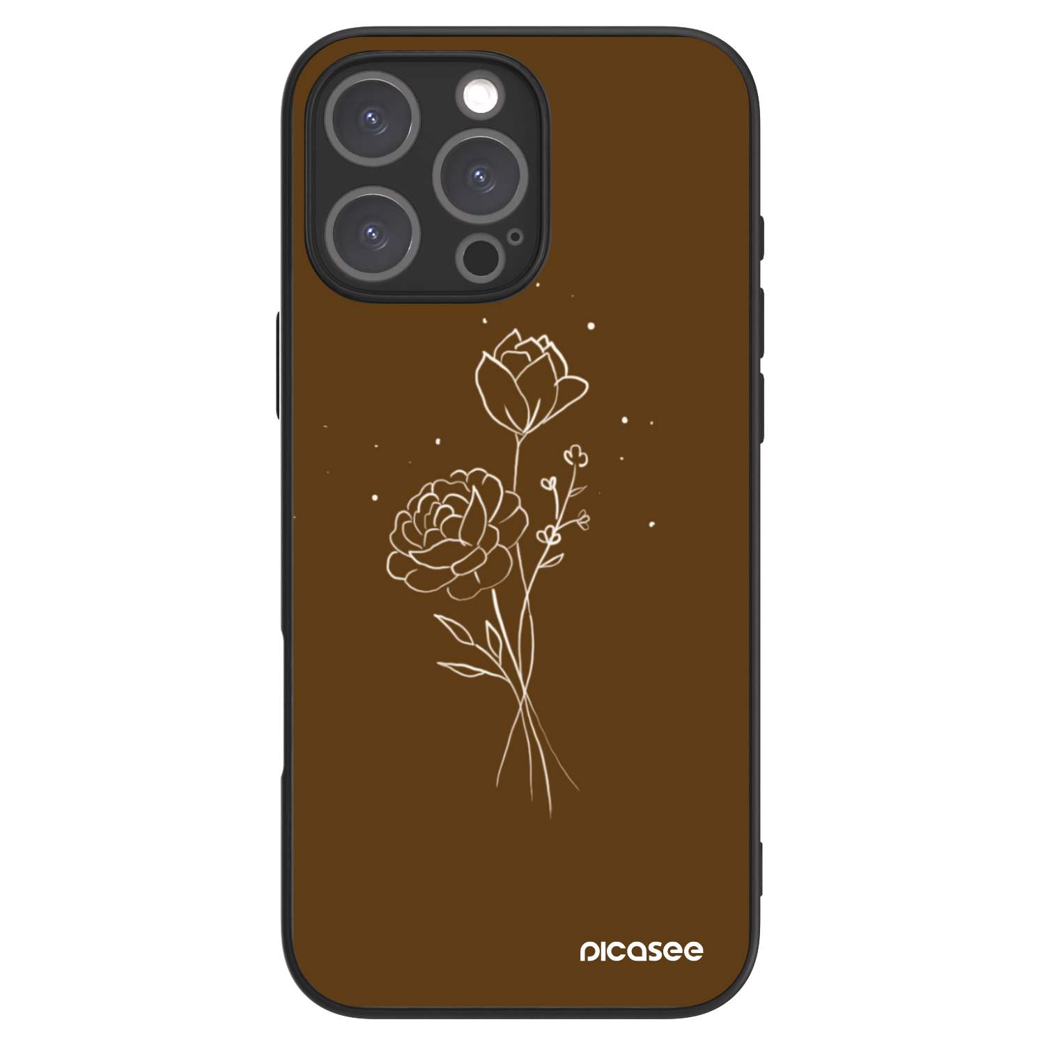 Picasee ULTIMATE CASE MagSafe za Apple iPhone 16 Pro Max - Brown flowers