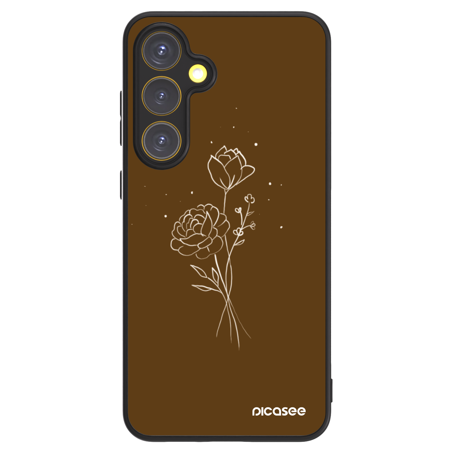 Picasee ULTIMATE CASE za Samsung Galaxy S24 FE S721B - Brown flowers