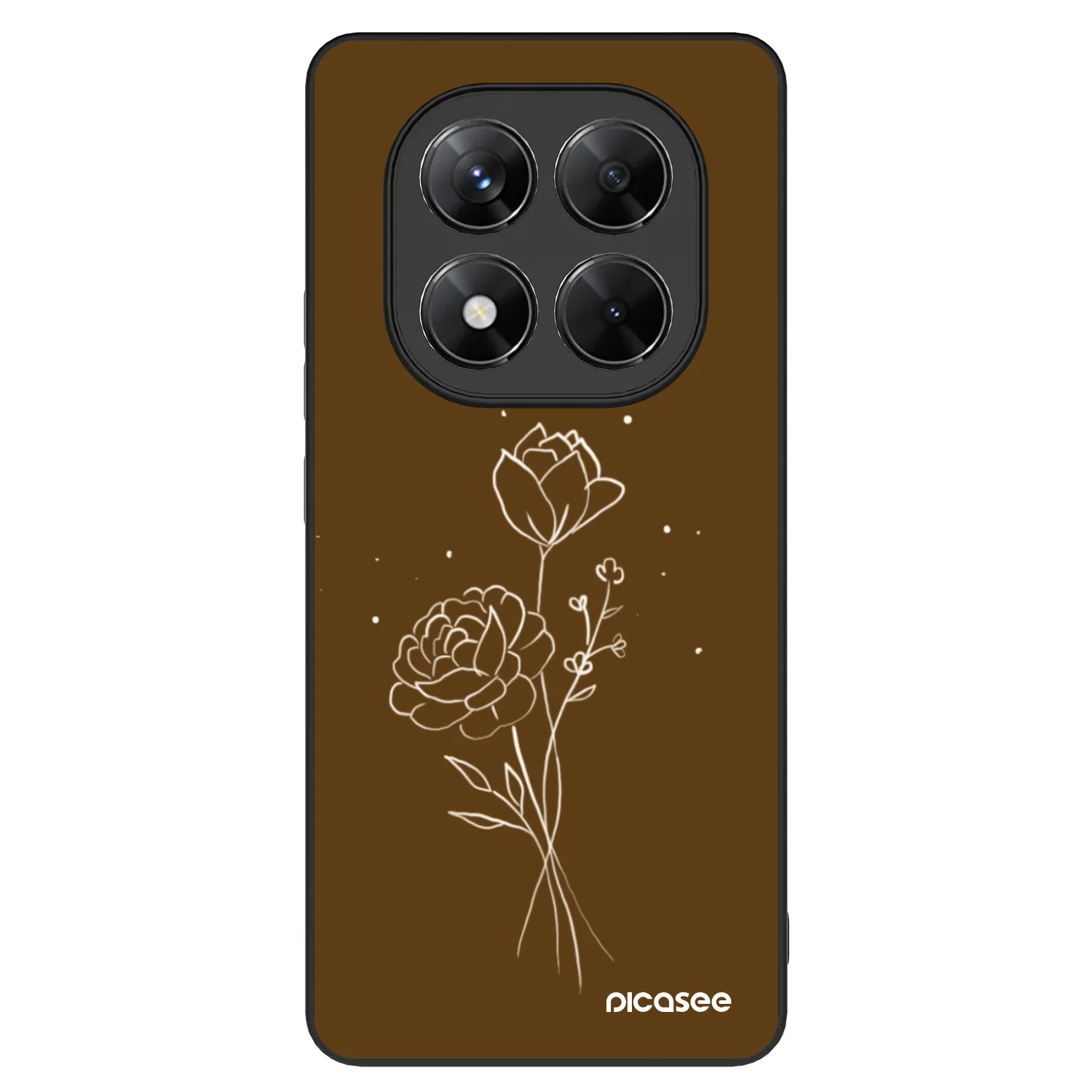 Picasee ULTIMATE CASE za Xiaomi Redmi Note 14 Pro 5G - Brown flowers