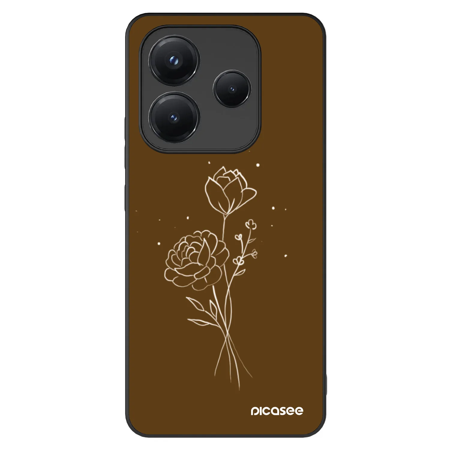 Picasee ULTIMATE CASE za Xiaomi Redmi Note 14 5G - Brown flowers