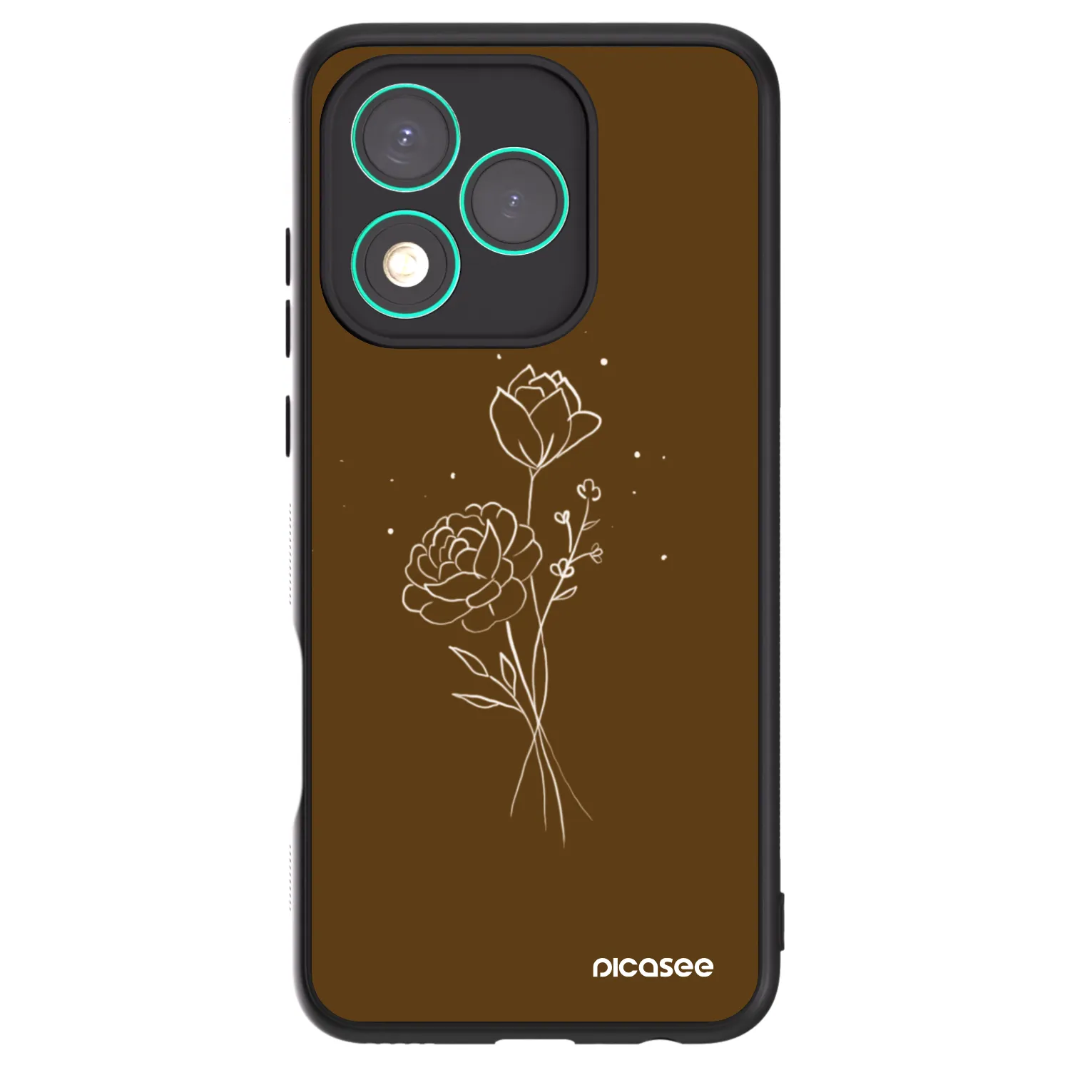 Picasee ULTIMATE CASE za Honor 400 Lite 5G - Brown flowers