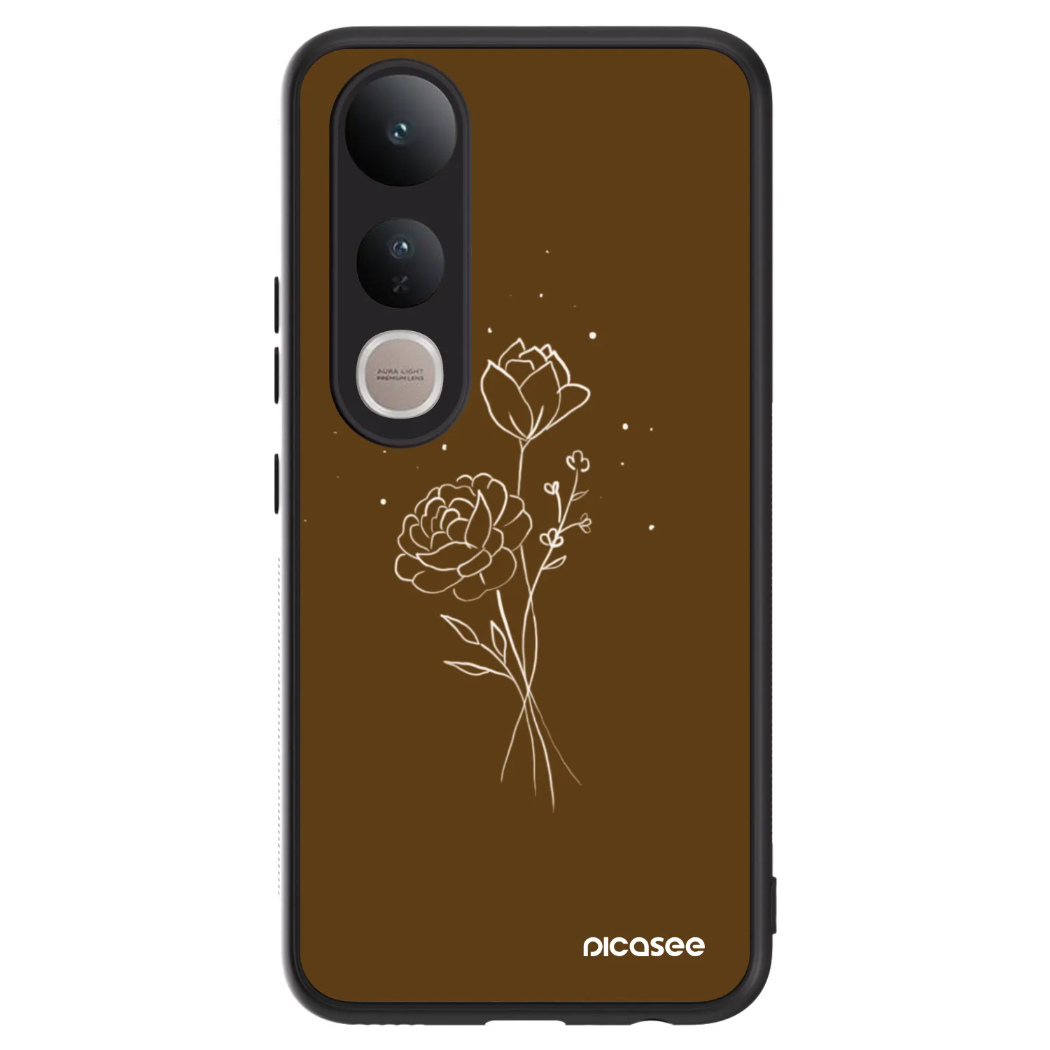 Picasee ULTIMATE CASE za Vivo V50 Lite 5G - Brown flowers