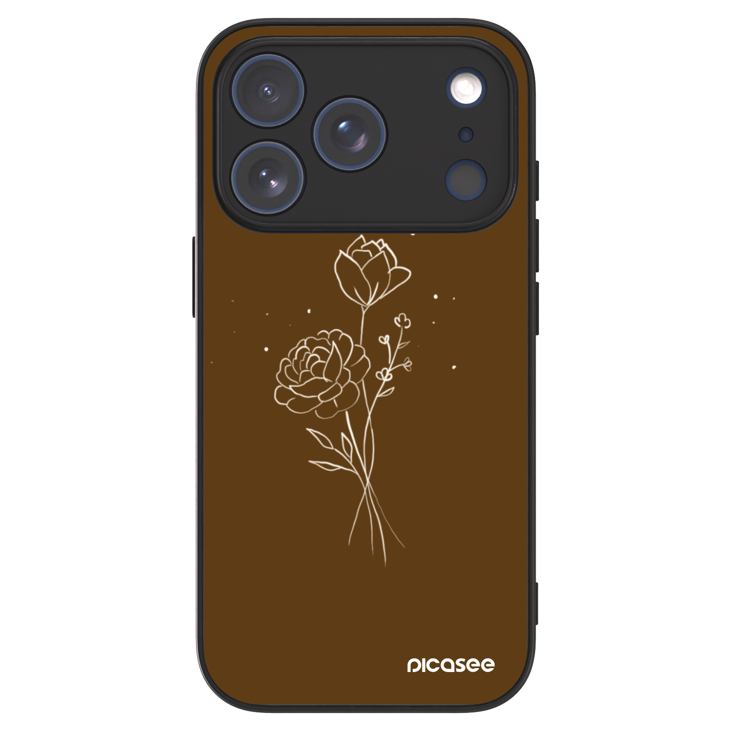 Picasee ULTIMATE CASE za Apple iPhone 17 Pro - Brown flowers