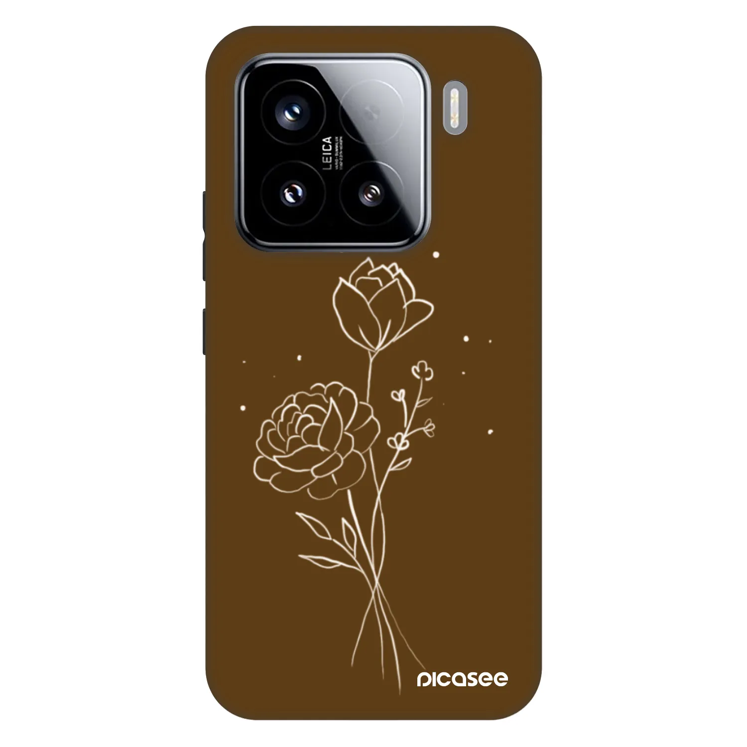 Picasee Fashion Case za Xiaomi 15 - Brown flowers