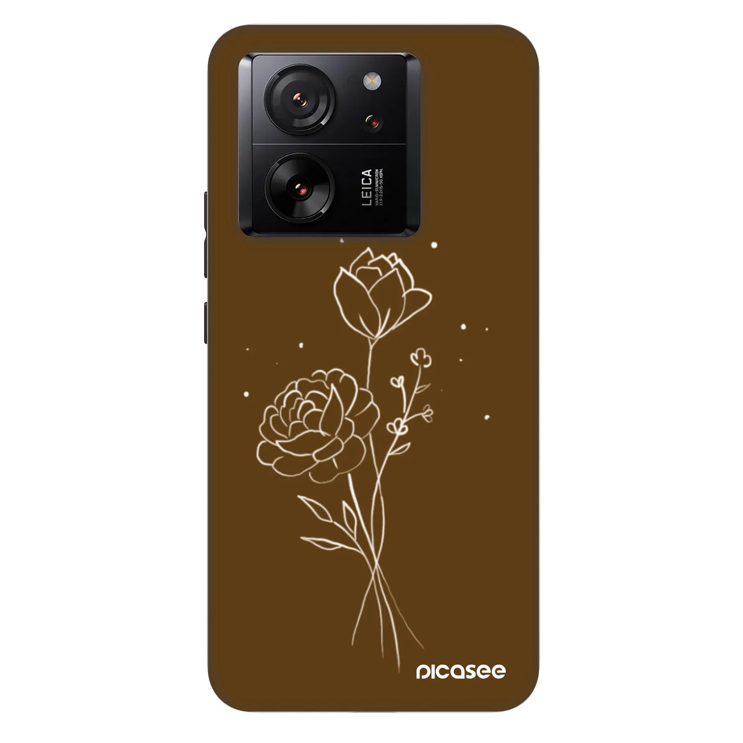 Picasee Fashion Case za Xiaomi 13T - Brown flowers