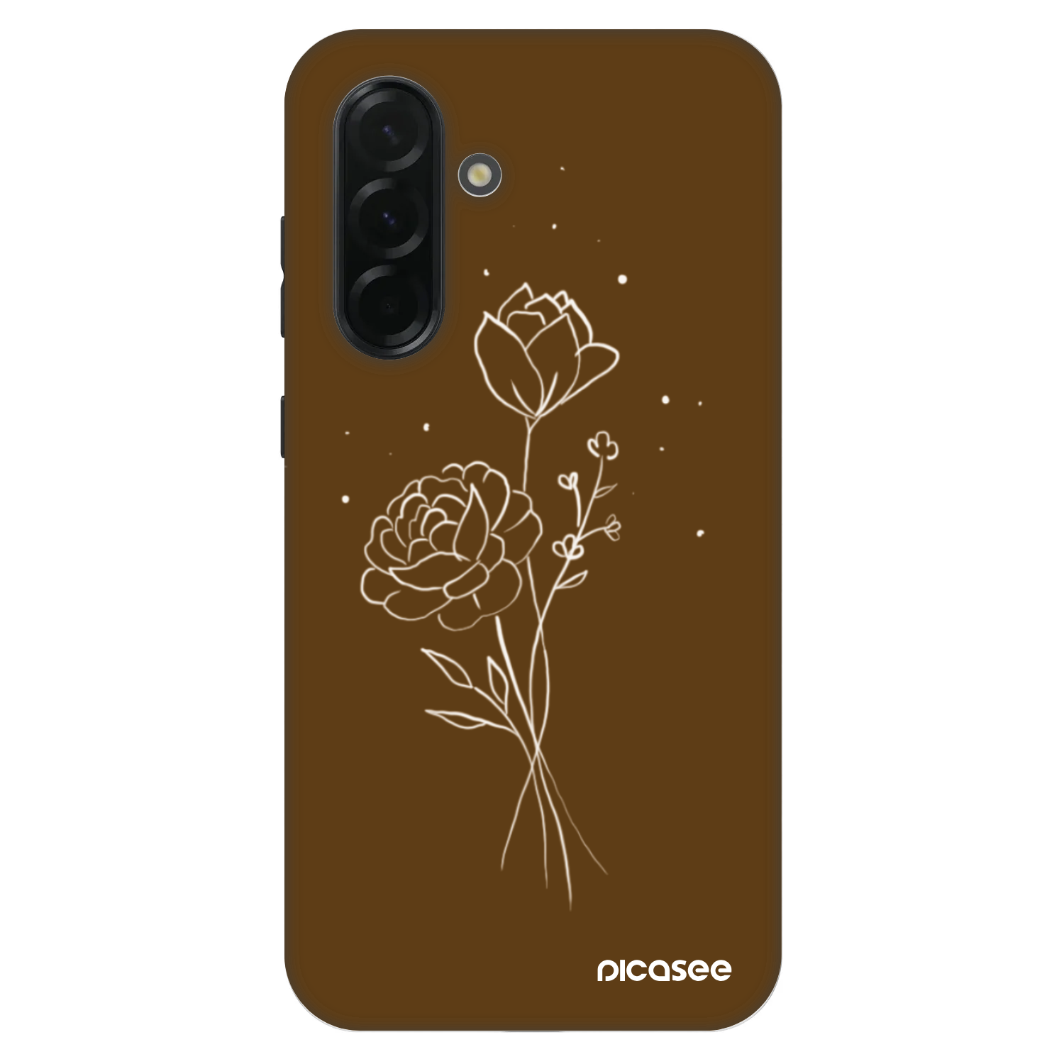Picasee Fashion Case za Samsung Galaxy A36 5G - Brown flowers