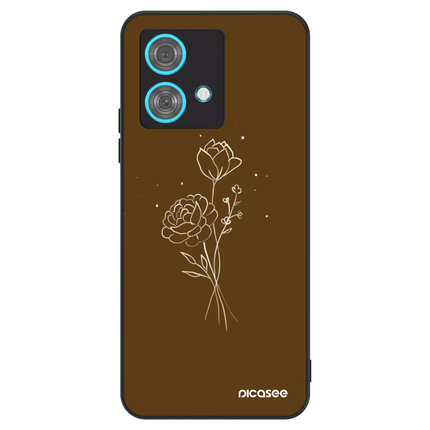 Picasee ULTIMATE CASE za Motorola Edge 40 Neo - Brown flowers