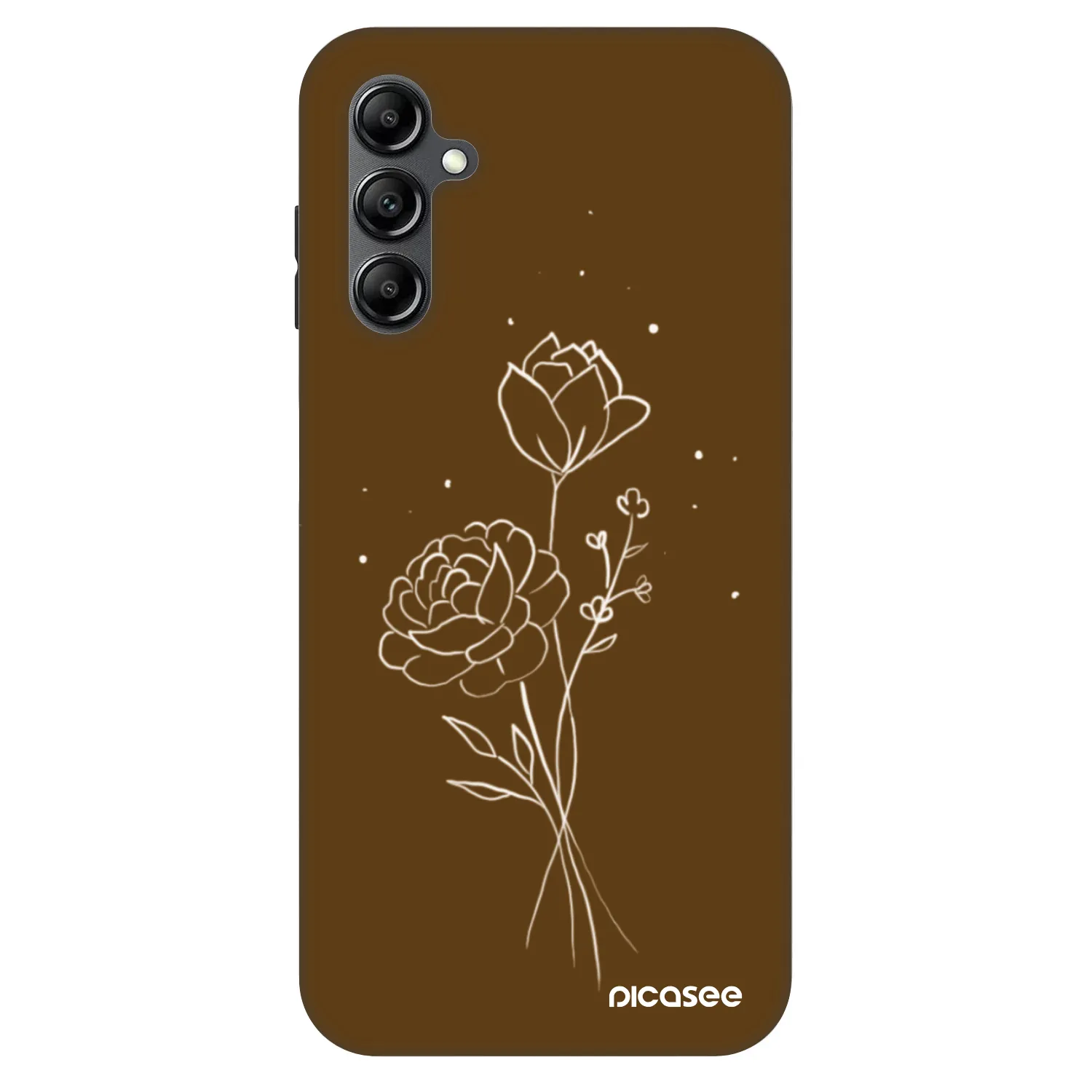 Picasee Fashion Case za Samsung Galaxy A16 4G - Brown flowers