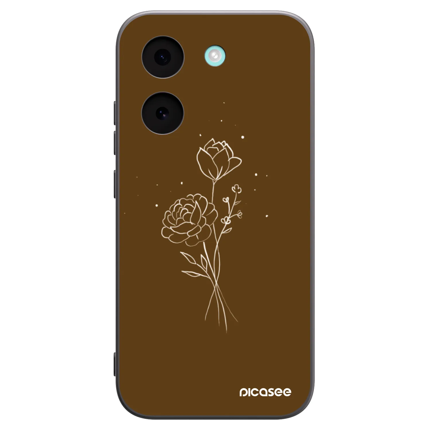 Picasee silikonski črni ovitek za Xiaomi Poco X8 Pro - Brown flowers