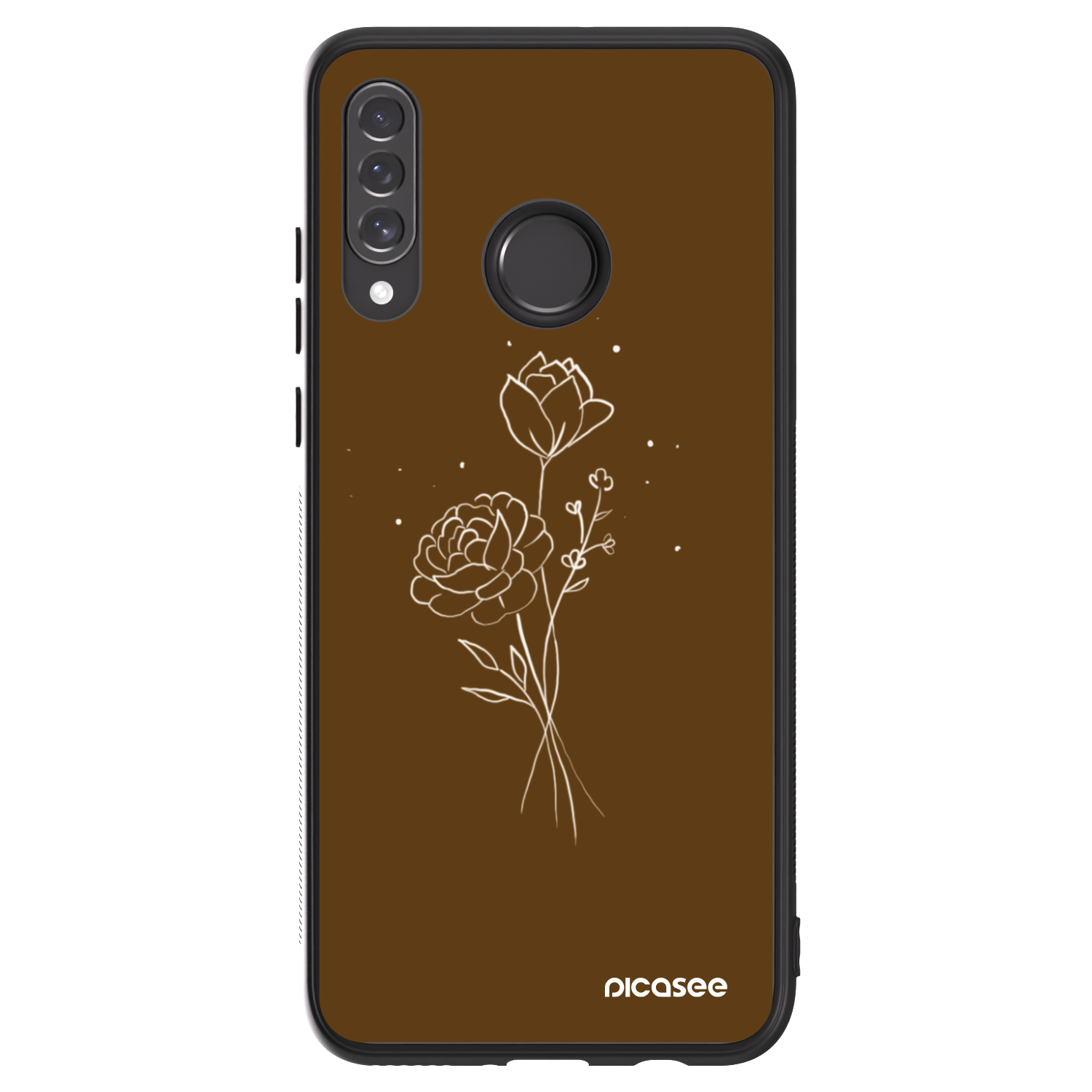 Picasee ULTIMATE CASE za Huawei P30 Lite - Brown flowers