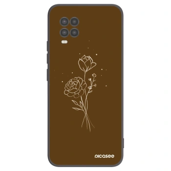 Ovitek za Xiaomi Mi 10 Lite - Brown flowers