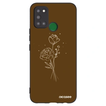 Ovitek za Realme 7i - Brown flowers