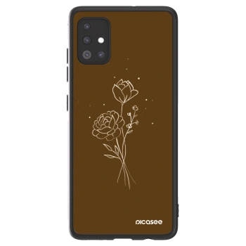 Picasee ULTIMATE CASE za Samsung Galaxy A51 A515F - Brown flowers
