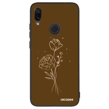 Ovitek za Xiaomi Redmi Note 7 - Brown flowers