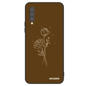 Ovitek za Samsung Galaxy A50 A505F - Brown flowers