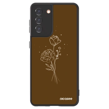 Picasee ULTIMATE CASE za Samsung Galaxy S21 5G G991B - Brown flowers