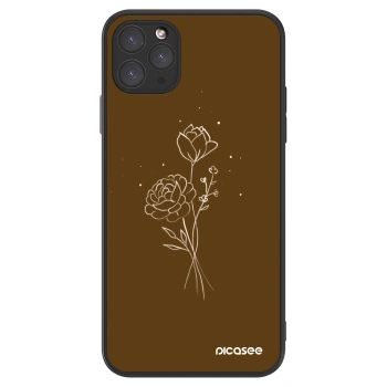 Picasee ULTIMATE CASE za Apple iPhone 11 Pro Max - Brown flowers