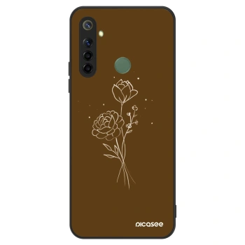 Ovitek za Realme 6i - Brown flowers