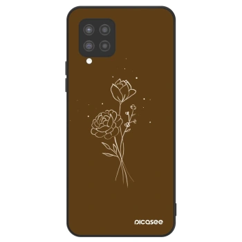 Ovitek za Samsung Galaxy A42 A426B - Brown flowers