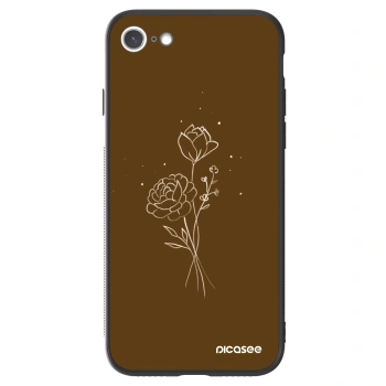 Picasee ULTIMATE CASE za Apple iPhone 8 - Brown flowers