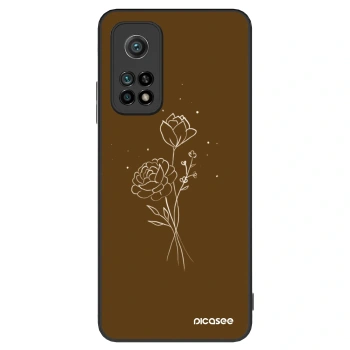 Ovitek za Xiaomi Mi 10T - Brown flowers
