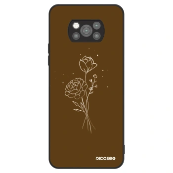 Ovitek za Xiaomi Poco X3 Pro - Brown flowers