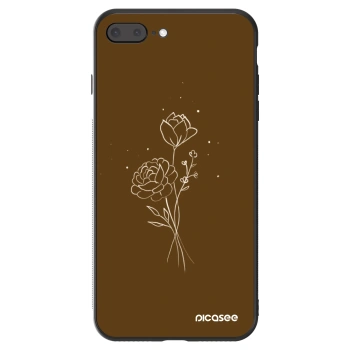 Ovitek za Apple iPhone 8 Plus - Brown flowers