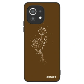 Ovitek za Xiaomi Mi 11 - Brown flowers