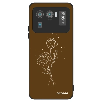 Ovitek za Xiaomi Mi 11 Ultra - Brown flowers