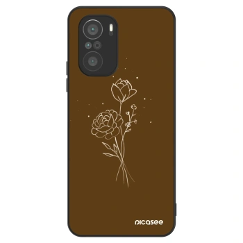 Ovitek za Xiaomi Poco F3 - Brown flowers