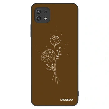 Ovitek za Samsung Galaxy A22 A226B 5G - Brown flowers