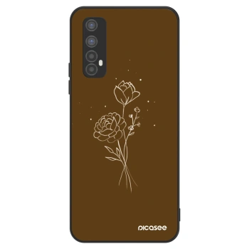 Ovitek za Realme 7 - Brown flowers