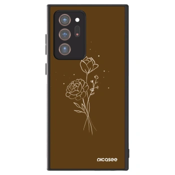 Ovitek za Samsung Galaxy Note 20 Ultra - Brown flowers