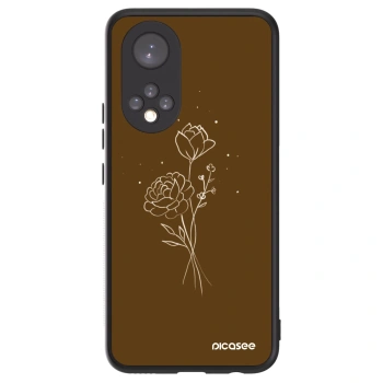 Ovitek za Huawei Nova 9 - Brown flowers