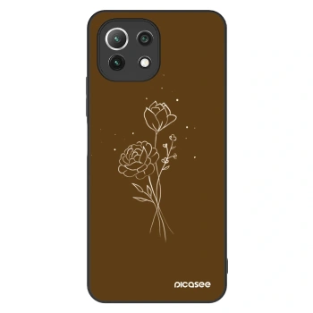 Ovitek za Xiaomi 11 Lite 5G NE - Brown flowers