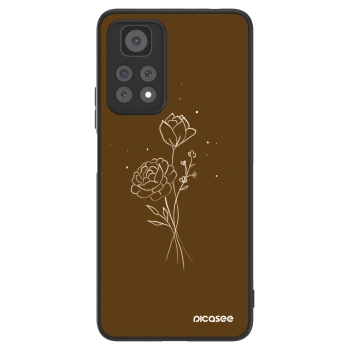 Picasee ULTIMATE CASE za Xiaomi Redmi Note 11 Pro 5G - Brown flowers