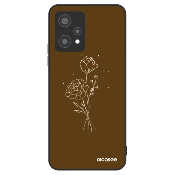 Ovitek za Realme 9 Pro 5G - Brown flowers