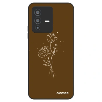 Ovitek za Vivo V23 5G - Brown flowers