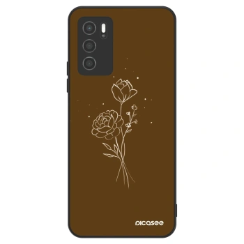 Ovitek za OPPO A16 - Brown flowers