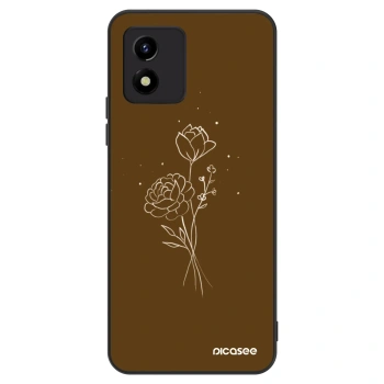 Ovitek za Vivo Y01 - Brown flowers