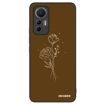 Ovitek za Xiaomi 12 Lite - Brown flowers