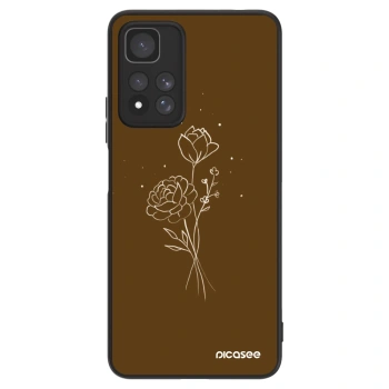 Ovitek za Xiaomi Redmi Note 11 Pro+ 5G - Brown flowers