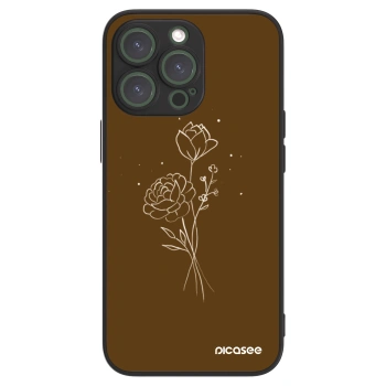 Picasee ULTIMATE CASE MagSafe za Apple iPhone 13 Pro - Brown flowers
