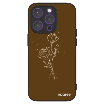 Picasee ULTIMATE CASE MagSafe za Apple iPhone 14 Pro - Brown flowers
