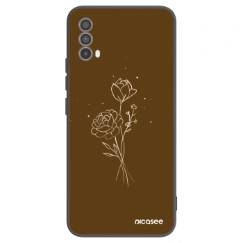 Ovitek za Motorola Moto E40 - Brown flowers