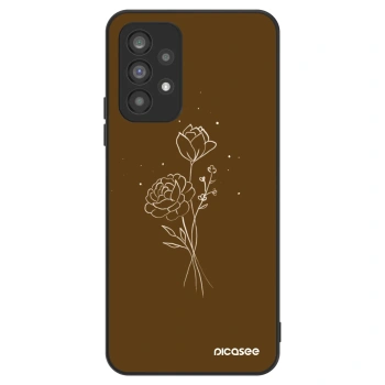 Ovitek za Samsung Galaxy A73 5G - Brown flowers